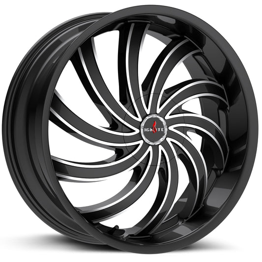 Flame Gloss Black Milled